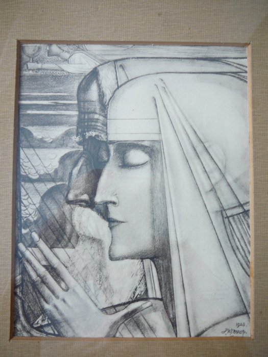 After Jan Toorop (1858-1928) - 'Sanctus en Madonna' - 1923