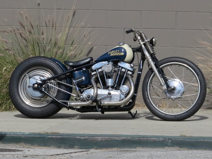 harley bobber sportster davidson custom 1966 catawiki auction motorcycle chopper build triumph choppers motorcycles frame classic ironhead iron inch viewing