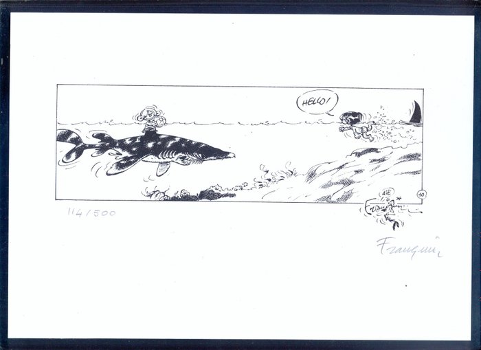 Franquin - sérigraphie signée - Idées noires - (1989)