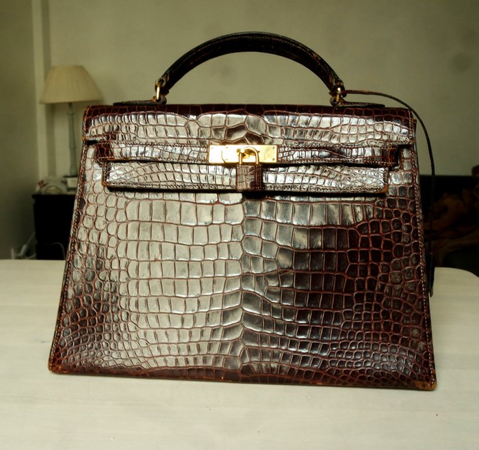 Hermès – Kelly 32 Crocodile handbag – Vintage