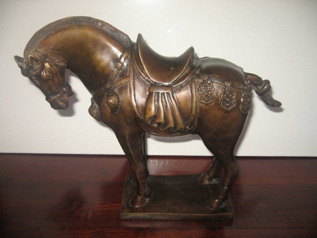 Bronze Tang Horse statue - China - late  20th century 