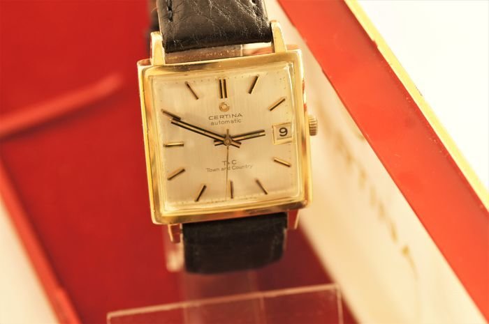 Certina T + C – Automatic – TOWN and COUNTRY – Vintage "Dress" men's watch ca.
 1975.