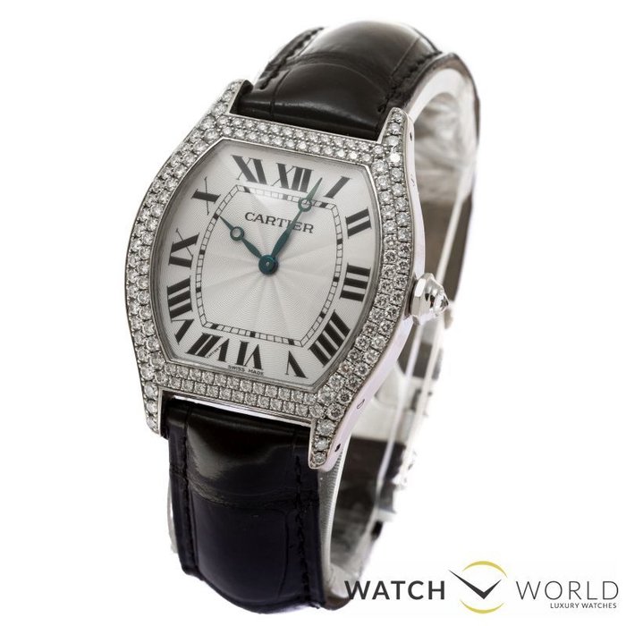cartier tortue diamond watch