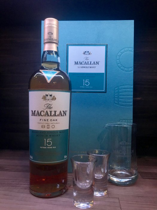 Macallan 15 Year Old Fine Oak Gift Set With 2 Glasses And A Catawiki
