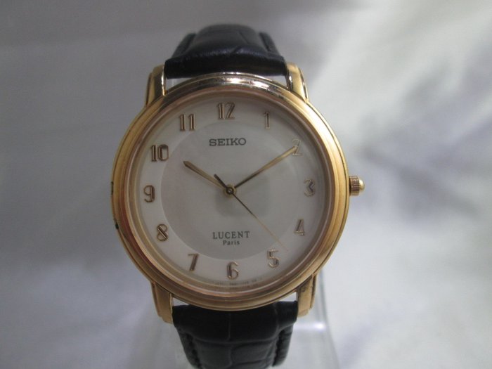 Seiko 'Lucent' Quartz - c.1980's - Gents/Unisex Gold Plated Dress wrist ...