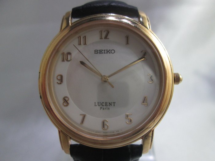 Seiko 'Lucent' Quartz - c.1980's - Gents/Unisex Gold Plated Dress wrist ...