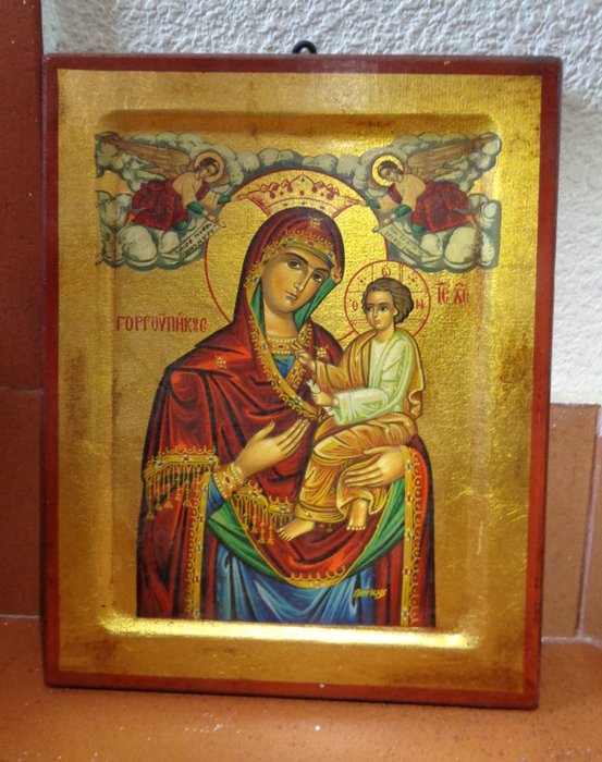 Hagiography Byzantine Handmade Father Pefkis Orthodox Icon