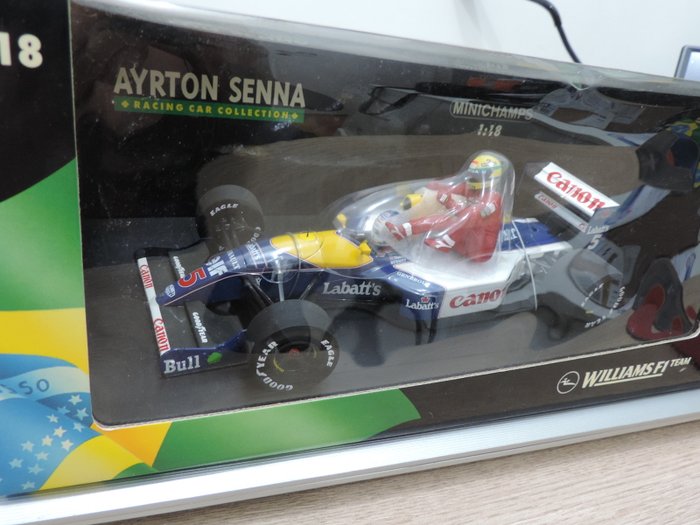 2 pcs  Ayrton Senna Nigel Mansell Diecast model car 1/43 Formula 1 LOT 