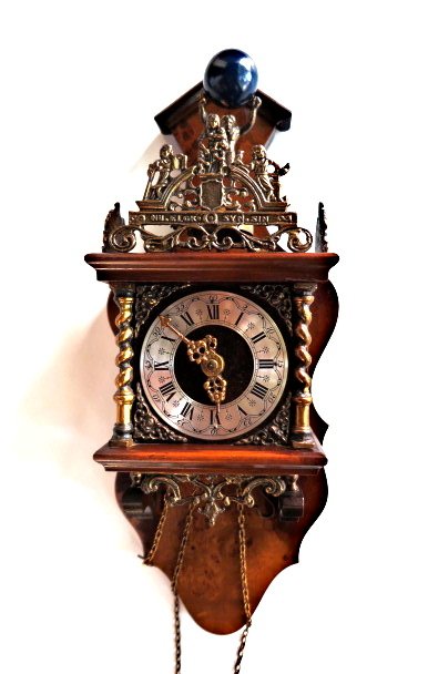 Wall clock, Zaans model – Franz Hermle (FHS) – Germany – 1960s