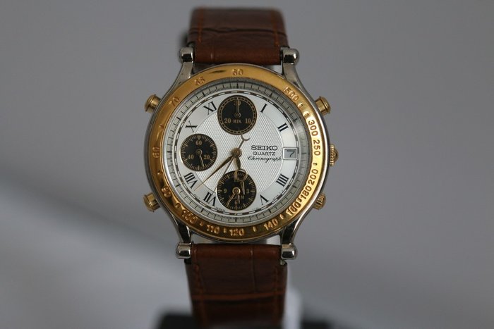 Seiko Age of Discovery Chronograph– 7T32 – 6E50 – men's wristwatch – April, 1993