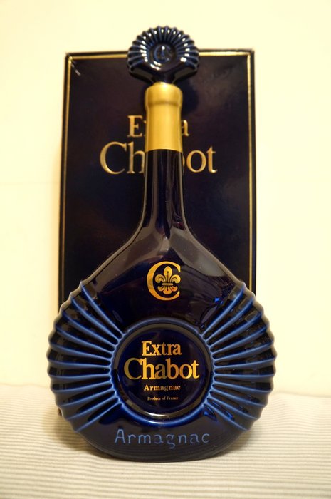 Armagnac Chabot Extra - in Bernadaud Limoges Porcelain Bottle- Limited Edition, Original Box Included