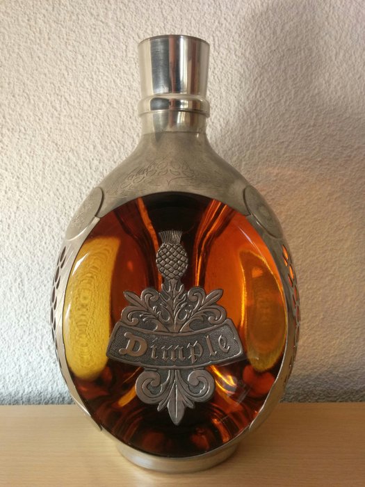 Haig Dimple Whisky in Royal Pewter Decanter - 12 years old