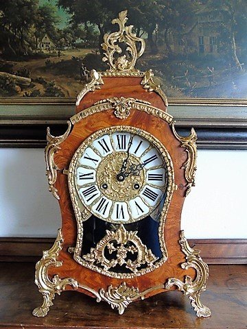 Walnut – Boulle clock – FHS – Germany – 2nd half 1900s
