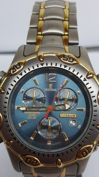 Festina men's watch 6789 titanium. No reserve!!