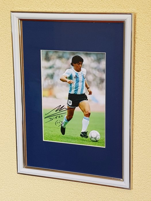 Diego Maradona Argentina Football Signed Autograph PRINT 6x4 Gift 