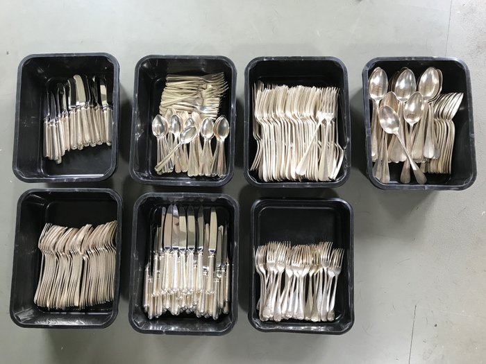 Large amount of hotel silver cutlery most of Savoy Hotel
