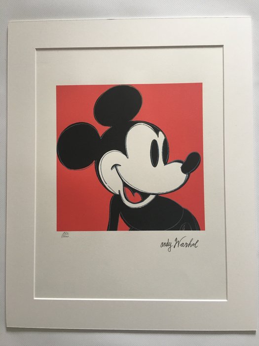 Andy Warhol - Lithograph CMOA - Mickey Mouse (1986)