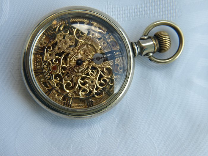 Omega - skeleton pocket watch - Mænd - 1901-1949