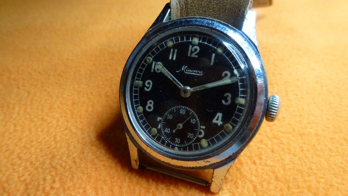 Minerva Germany Army Military watch from the 1940s