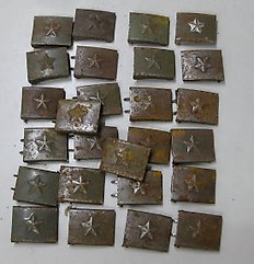 26 military buckles in iron from the 50s/60s