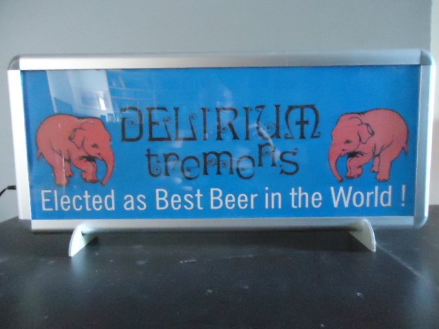 Illuminated advertising sign - Delirium tremens - 21st century