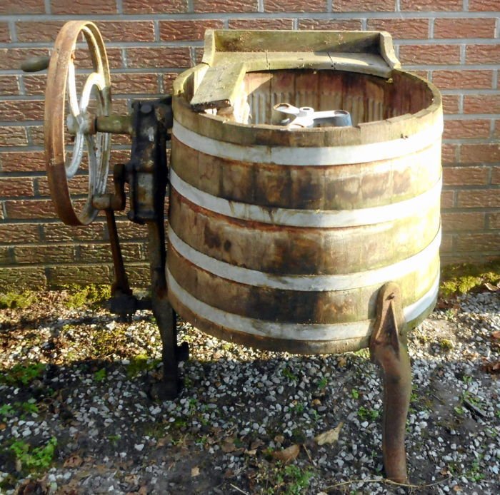 ''Very old washing machine'' from Heers, Belgium, circa 1920