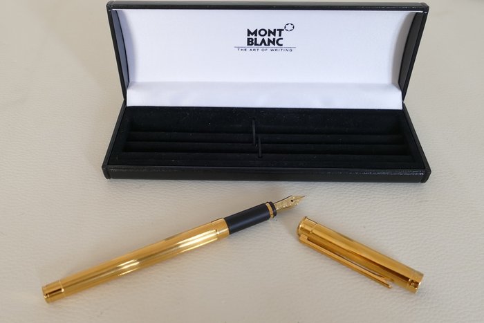 Montblanc - Pen Fountain Noblesse Oblige 18K - 750 Feather Gold EF