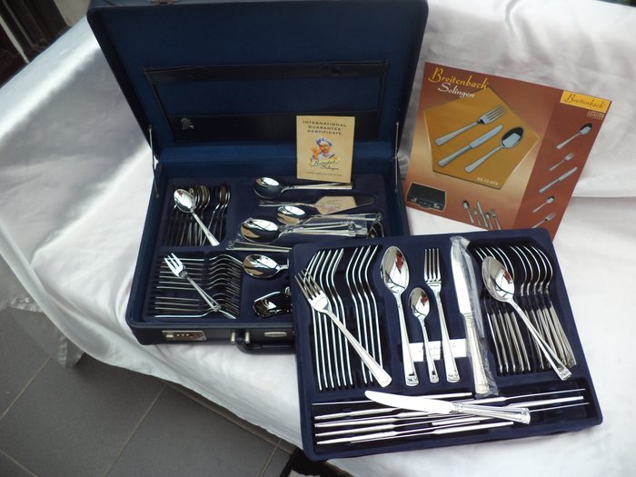 Breitenbach cutlery case 72 - piece model ATHENA 18/10 Solingen