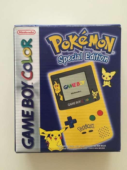 Limited Edition Nintendo Game boy Gameboy Color Pokemon Pikachu Edition Console