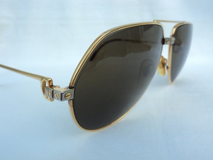 cartier men's santos aviator sunglasses