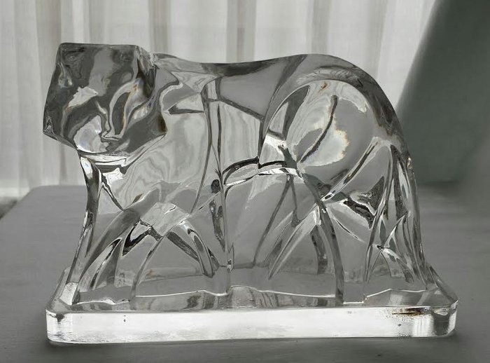 Georges Chevalier for Baccarat - Crystal tiger.