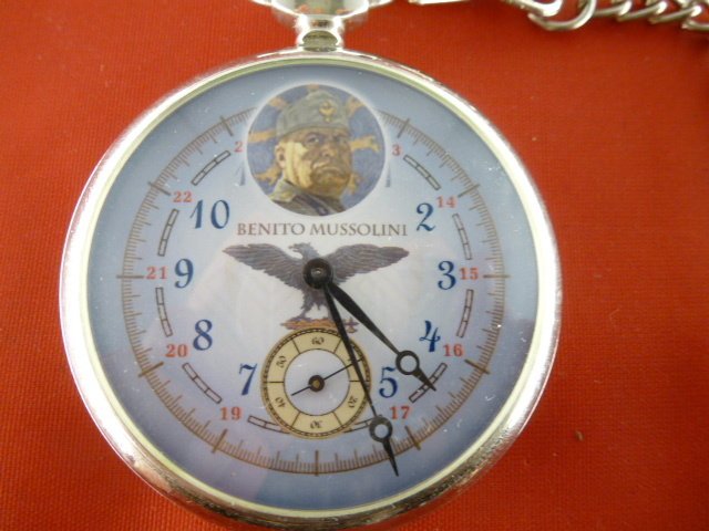 Pocket watch with picture of DUCE