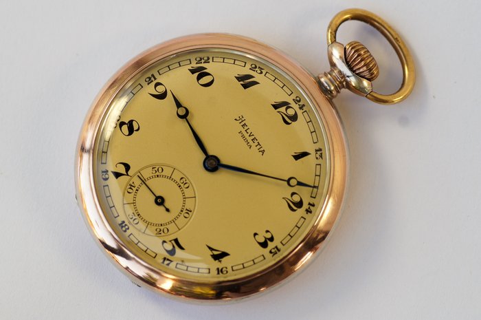Helvetia Prima  1912s. men's pocket watch
