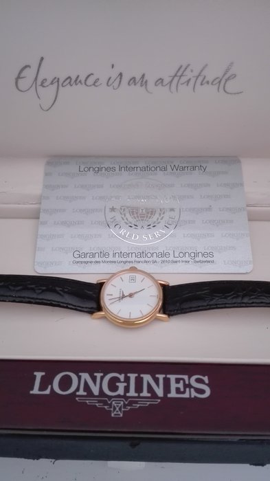 Longines – 18k /750 gold – Lady's watch, with certificate