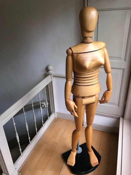 Large Wooden Life-size Mannequin, second half 20th century