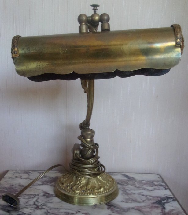 Articulated Desk Lamp Made Of Brass France Circa 1900 Catawiki