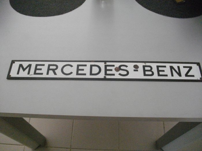 Enamelled plate MERCEDES BENZ - rare