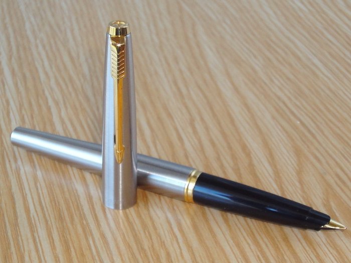Parker 45 Flighter Deluxe Ballpoint Pen and Pencil Set - Brushed