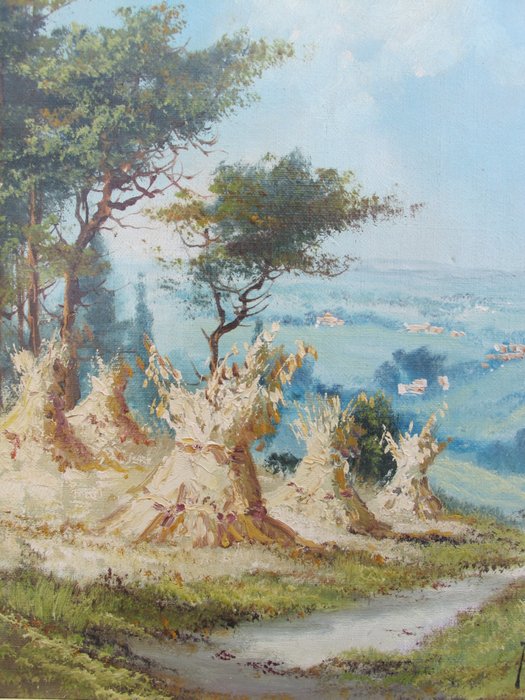 Jean van Dongen (1883-1970) - Nazomers heuvel landschap