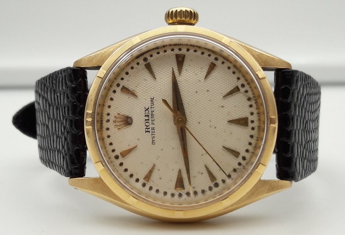Rolex Oyster Perpetual 6285 Bubbleback 18 Kt GOLD 1954 - Catawiki