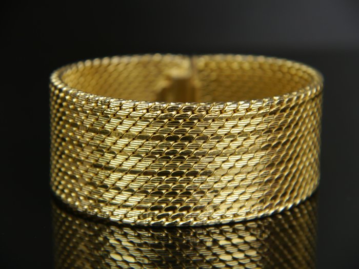 Ladies' bracelet hallmarked 750 / 18 kt gold – plated