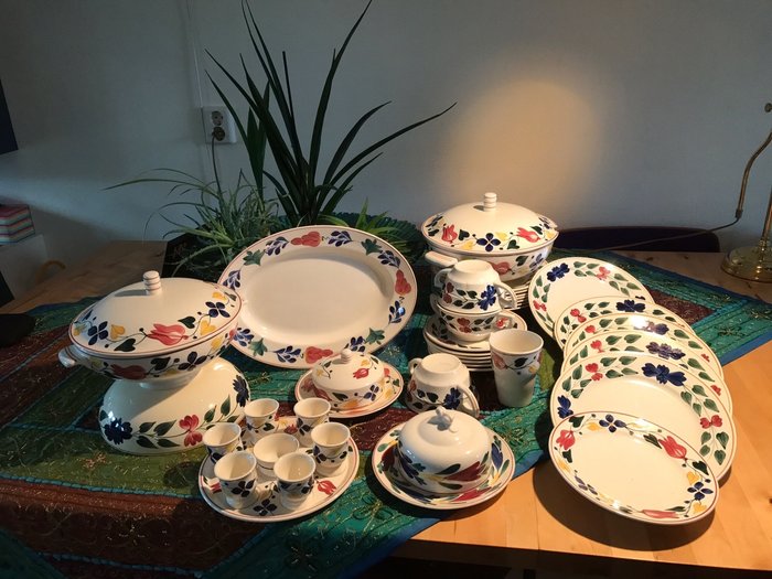 Societé Céramique Maastricht - Boerenbont tableware set no. 417 - 28 pieces