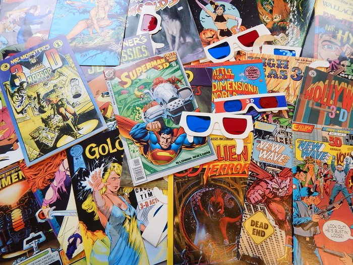 Collection Of 3D Comic Books - 20 x sc + 3D Glasses - - Catawiki