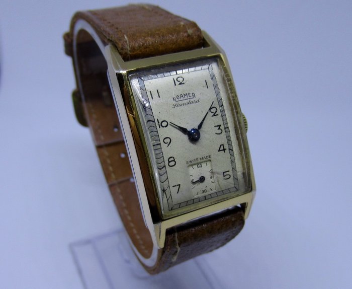 Roamer Men´s Wristwatch Curvex Art Deco, around 1930