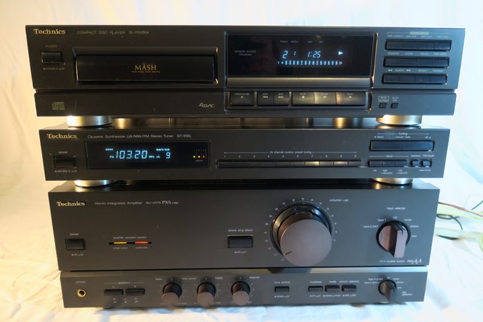 A Vintage, Technics stereo. Loose stack components set