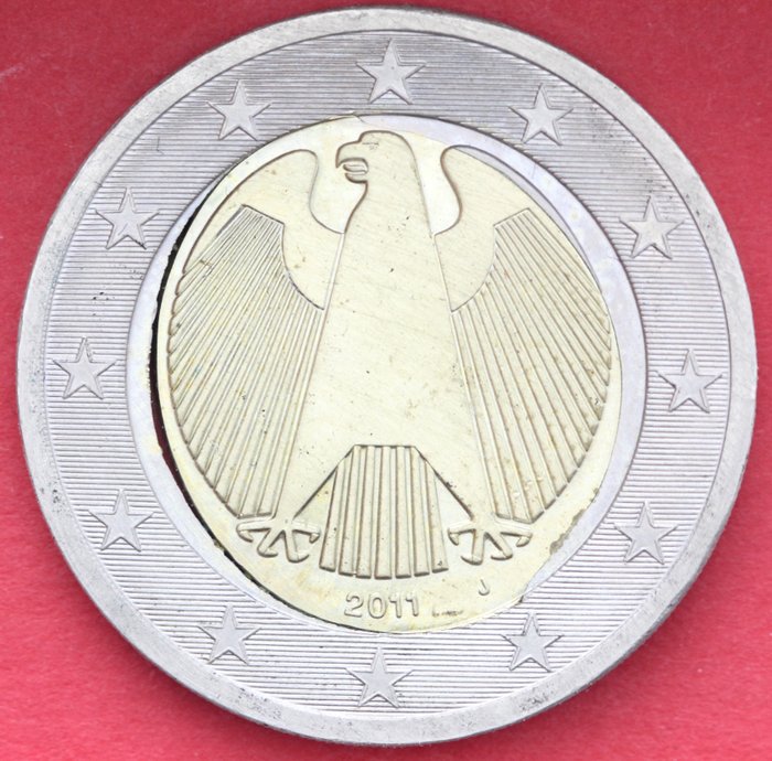 Duitsland - Misslag 2 euro 2011 J "spiegelei" 