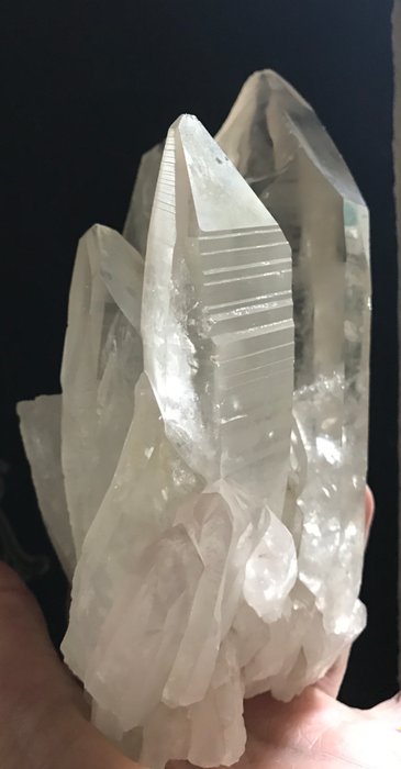Rock-crystal cluster - 17 x 9 x 7 cm - 1033 g