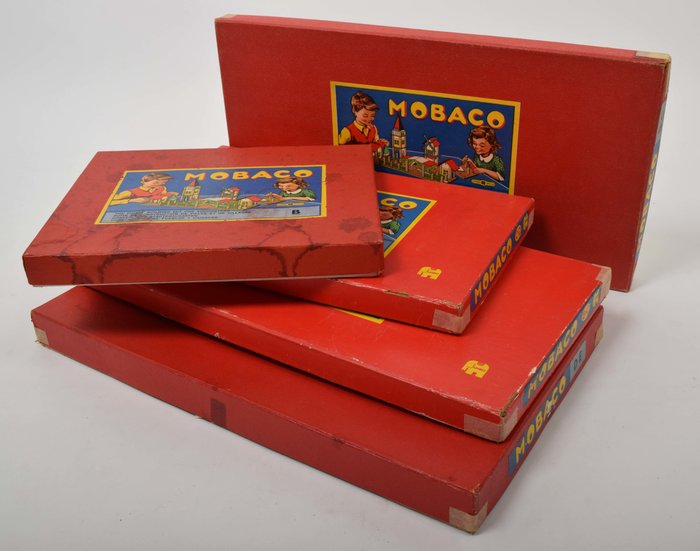 Five boxes of Mobaco, Jumbo - construction toys