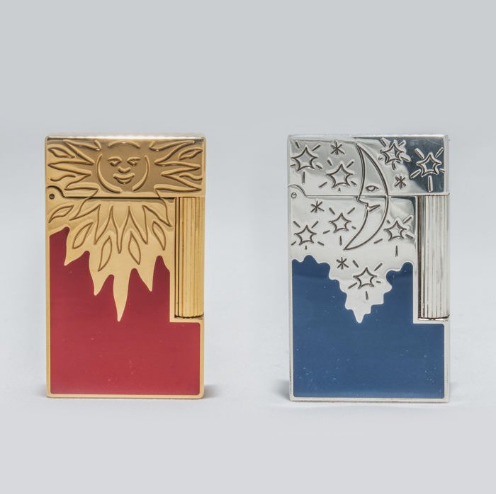 Collection of two Lighters S.T Dupont Rendez-Vous Sun and Moon limited edition -1996