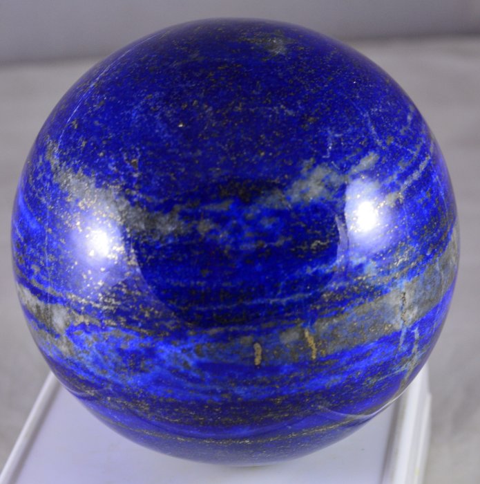 Lapis LAZULI-strang i-0186/i sphère, Fac. 3,3 MM